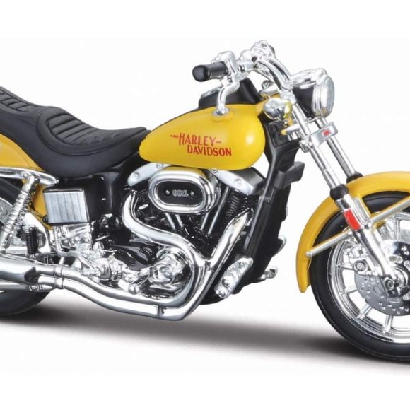 1977 Harley Davidson FXS Low Rider Yellow Series 38 Maisto 1:18 Scale Model - Picture 9 of 9